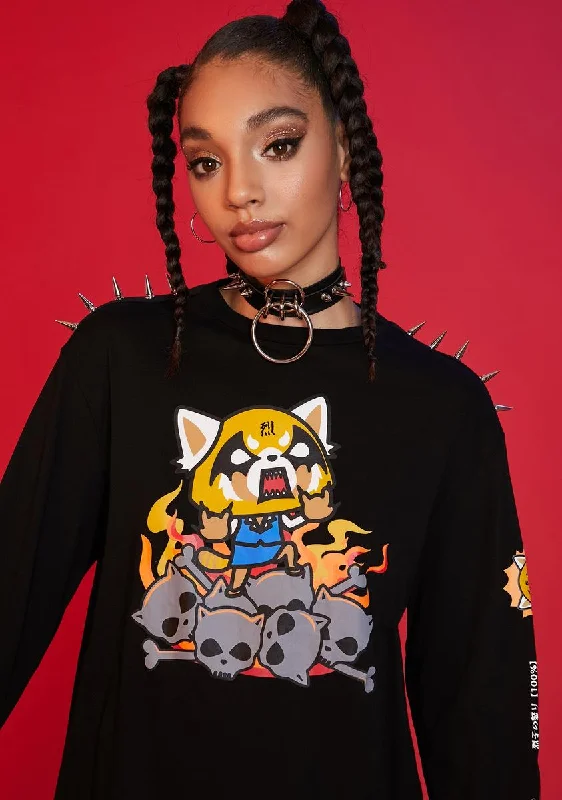 Women's Occasion Wear Apparel Rage & Repeat Spiked Long Sleeve Tee