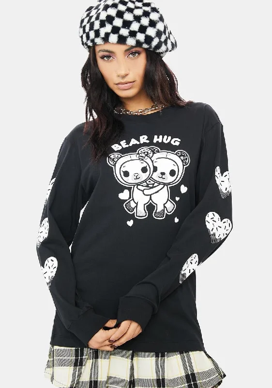Women's Clothing Sale Online Bear Hug Long Sleeve Tee