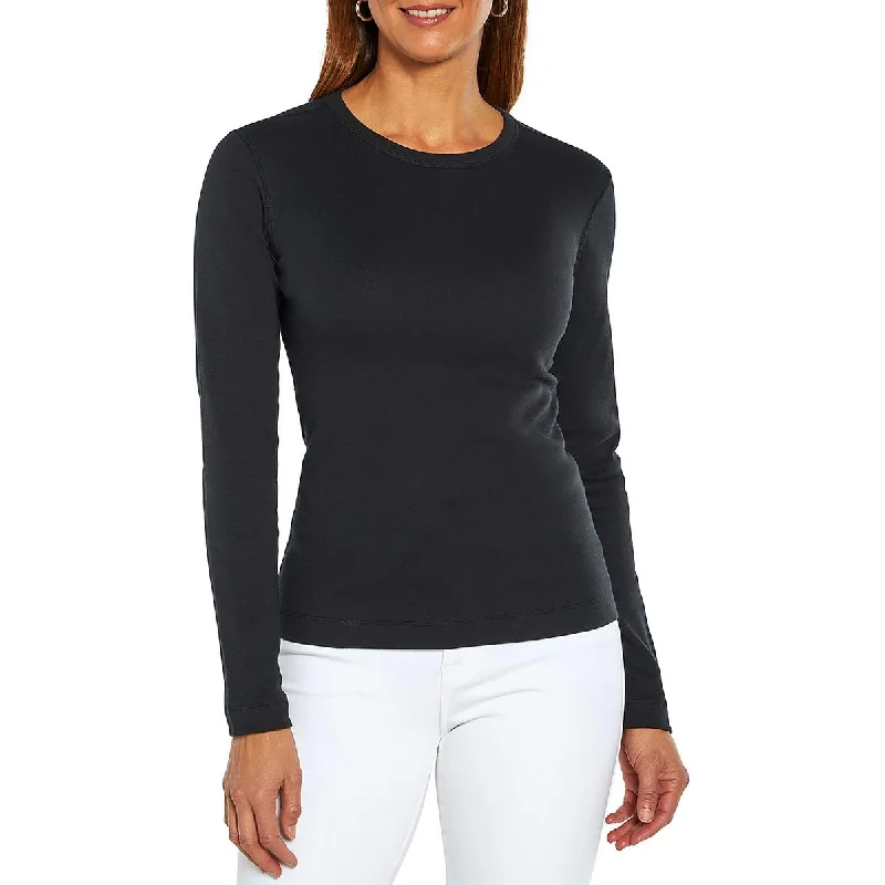 Plus Size Women's Fashion Womens Cotton Long Sleeve Pullover Top