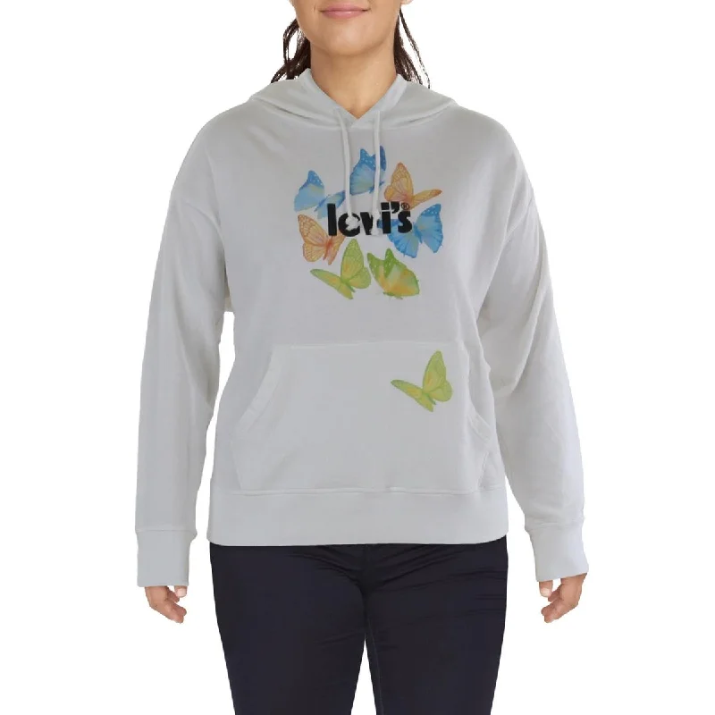Chic And Comfortable Plus Womens Logo Long Sleeve Hoodie