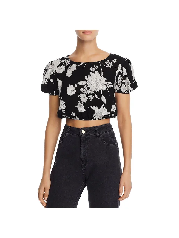 Trendy Women's Dresses Online Womens Floral Short Crop Top