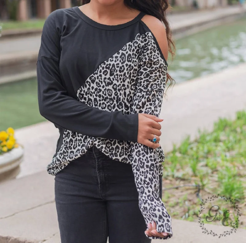 Casual Style for Busy Women Taking Control Cold Shoulder Long Sleeve Top In White