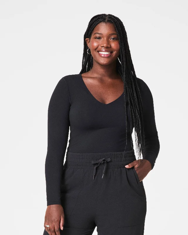 Clothing Store SPANX® Fit-To-You Long Sleeve V-Neck Top