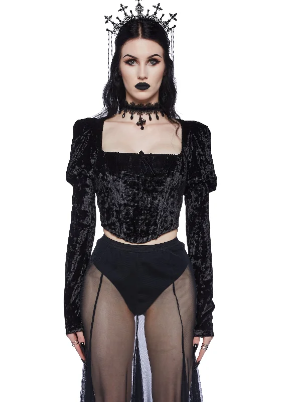 Women's Formal Event Outfit Transformed Kiss Long Sleeve Top