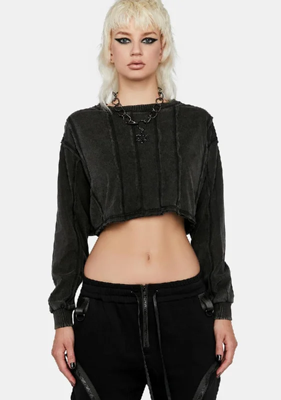 Online Boutiques Flanger Paneled Long Sleeve Tee