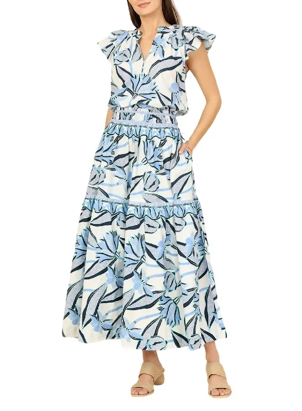 Imeless Style Rosalita Skirt In Neela Sea
