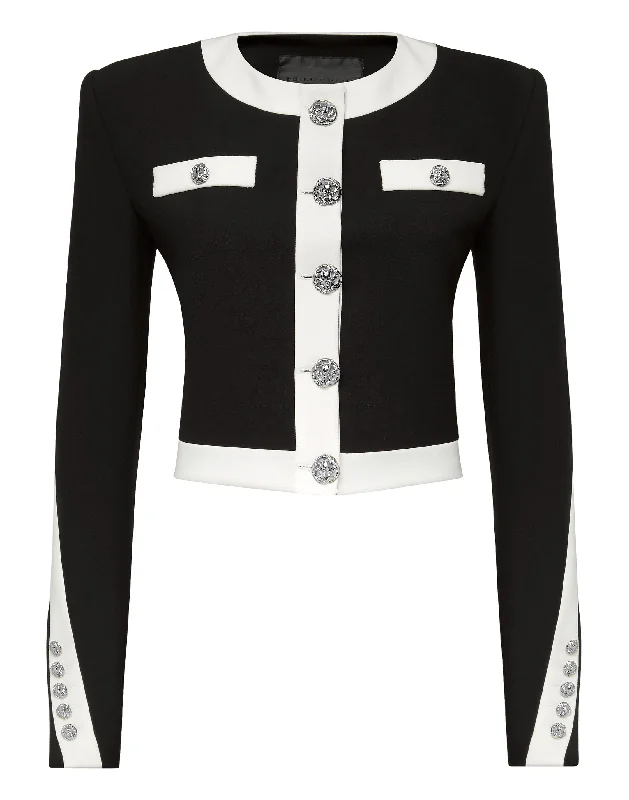 Sustainable Women's Apparel Cady Black and White Jacket