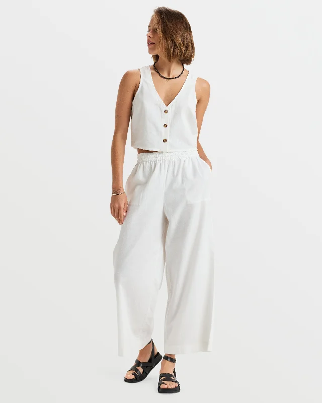 Clothing Woman Lekeitio Bay Pants - Egret