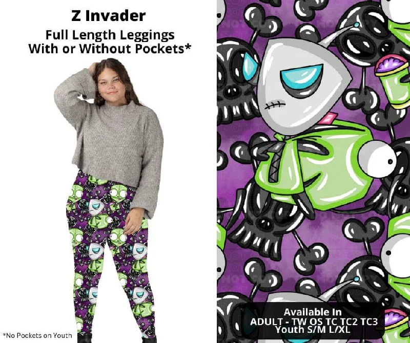 Modern Women's Apparel Z Invader Full Length Leggings w/ Pockets